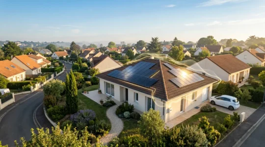 Installation de panneaux photovoltaïques sur toiture résidentielle avec calcul de rentabilité