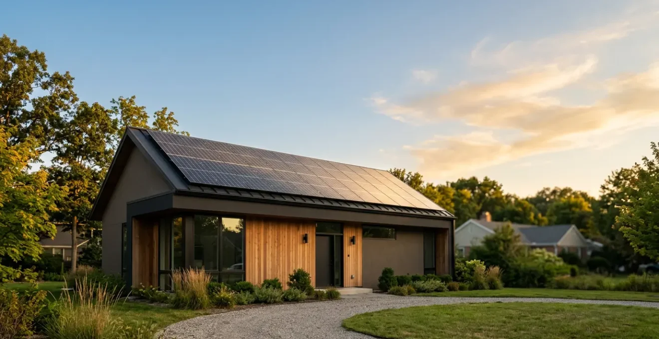 Installation de panneaux solaires sur une toiture résidentielle pour l'autoconsommation énergétique