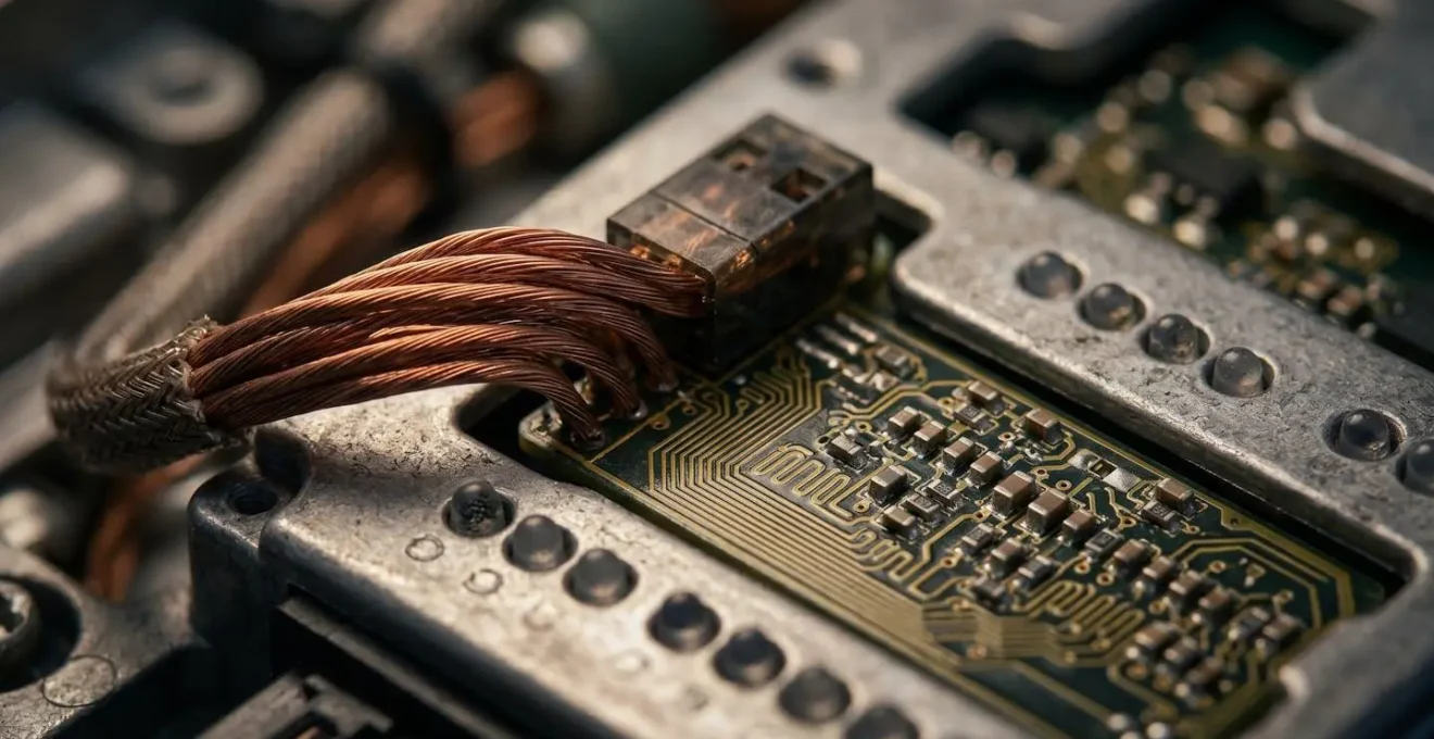 Vue macro détaillée de compteurs électriques et systèmes de monitoring énergétique